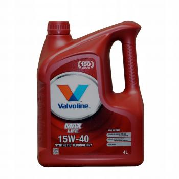 Valvoline Max Life 15W40 4 Lt Premium Motor Yağı